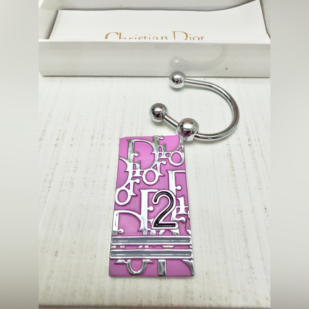 Rare- New Vintage Dior Pink Trotter Keychain
